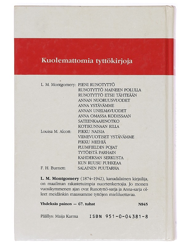 Pieni runotyttö - Montgomery, L. M. - Nuorten kirjat - 10105396281 - 1