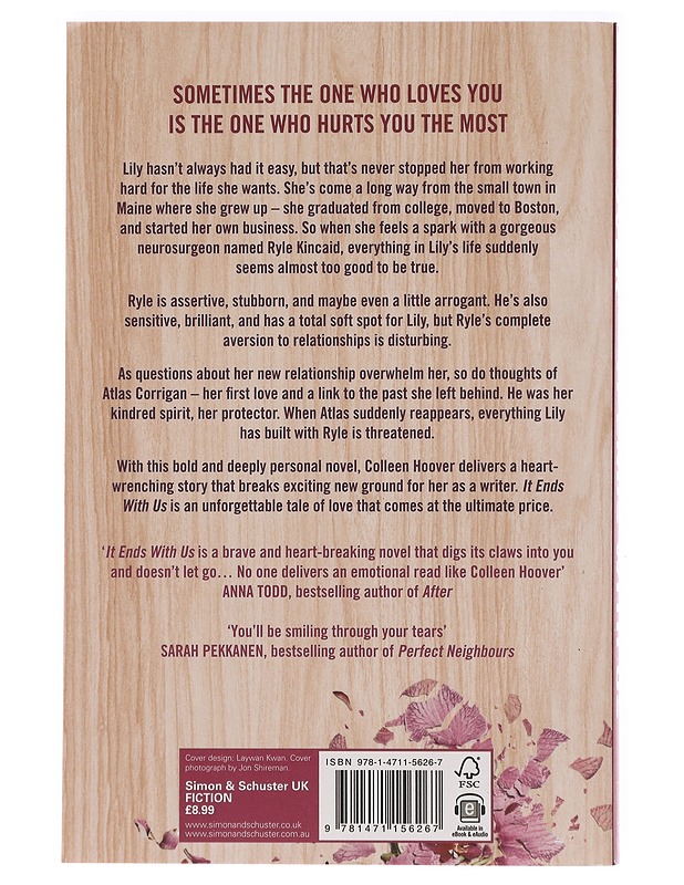 It ends with us - Colleen Hoover - Kirja lahjaksi - 10105396294 - 1