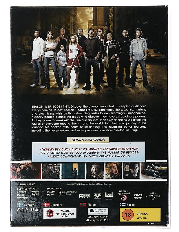 Heroes: season 1 part one - DVD - DVD-elokuvat - 10105396338 - 1