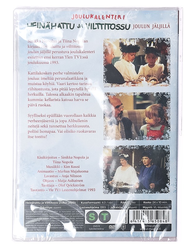 Heinähattu ja Vilttitossu joulun jäljillä - Sinikka Nopola - DVD-elokuvat - 10105396357 - 1
