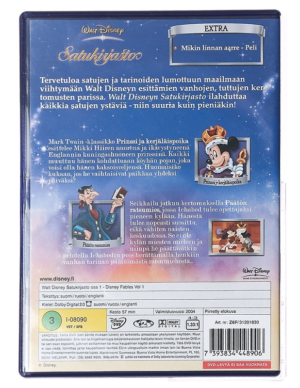 Disney Satukirjasto osa 1- DVD - DVD-elokuvat - 10105396368 - 1