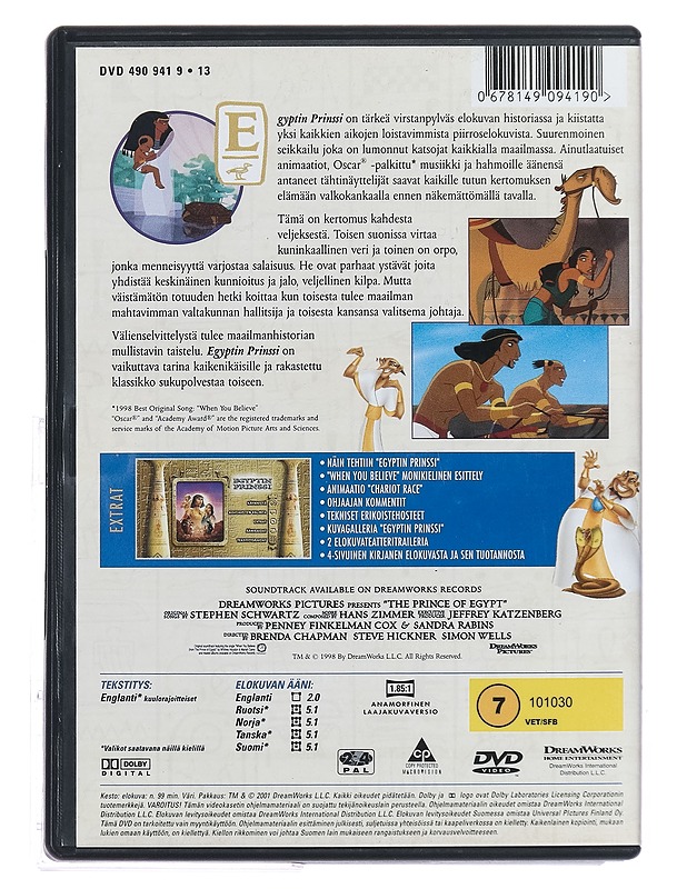 Egyptin Prinssi - DVD - DVD-elokuvat - 10105396388 - 1
