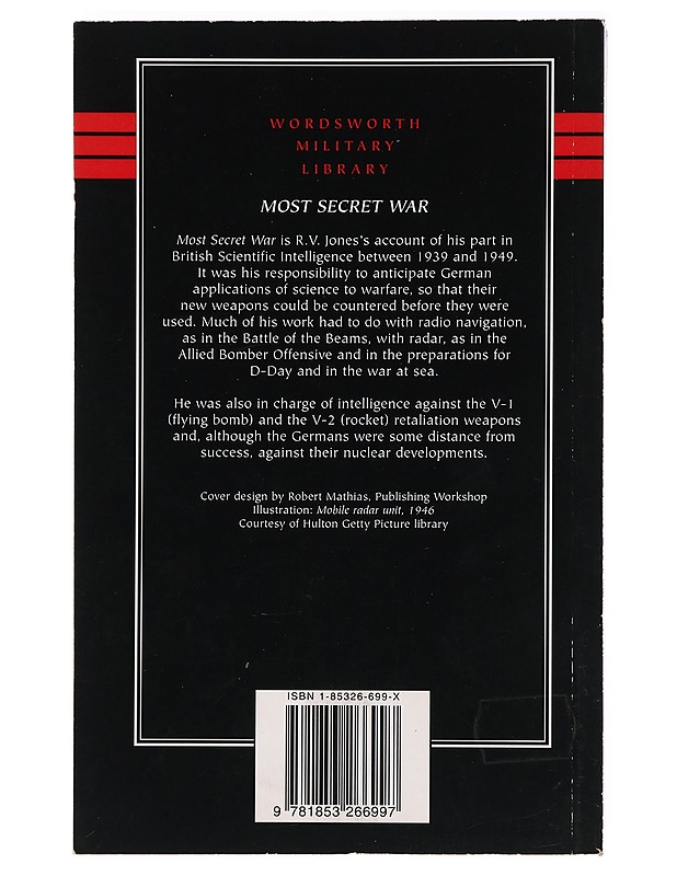Most secret war - R. V. Jones - Historiakirjat - 10105396422 - 1