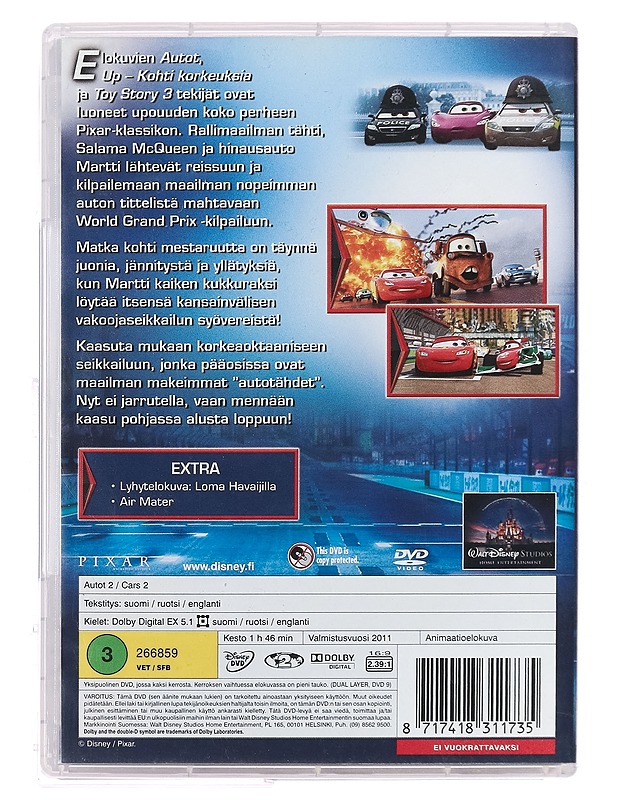 Autot 2 - DVD - DVD-elokuvat - 10105396512 - 1