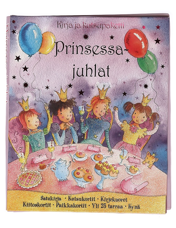 Prinsessajuhlat : kirja ja kutsupaketti - Vuento, Sirpa - Lastenkirjat - 10105396570 - 0