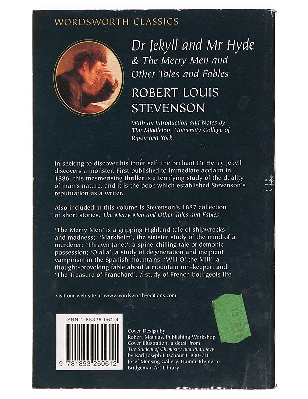 Dr Jekyll and Mr Hyde : The merry men and other tales and fables - Stevenson, Robert Louis - Romaanit ja novellit - 10105396595 - 1
