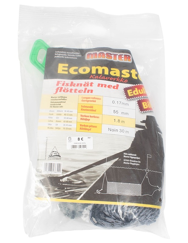 MASTER Ecomaster kalaverkko 1,8m x 30 m - Muut urheiluvälineet ja vapaa-aika - 10105396593 - 1