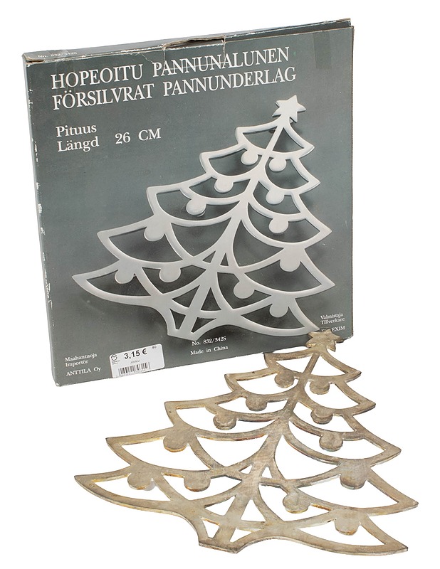 ANTTILA hopeoitu pannunalunen - Muut sisustustavarat - 10105396605 - 0
