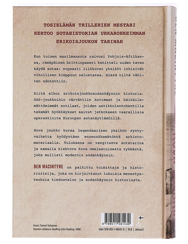 Kova joukko : SAS ja erikoisjoukkojen synty - Macintyre, Ben - Kirja lahjaksi - 10105396649 - 1