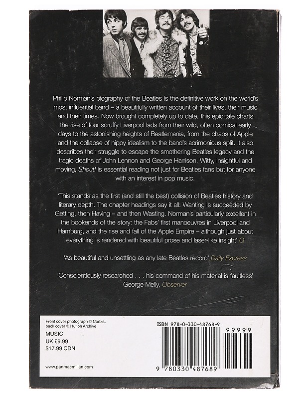 SHOUT! The True Story of the Beatles - Norman, Philip - Elämäkerrat ja muistelmat - 10105396658 - 1