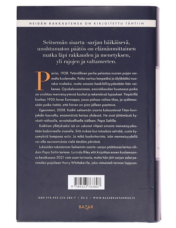 Atlas, Papa Saltin tarina - Riley, Lucinda - Romaanit ja novellit - 10105396693 - 1