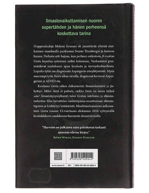 Sydämen asioita : perhe ja planeetta kriisissä - Ernman, Malena & Beata - Elämäkerrat ja muistelmat - 10105396700 - 1