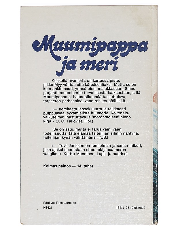 Muumipappa ja meri - Jansson, Tove - Lastenkirjat - 10105396713 - 1