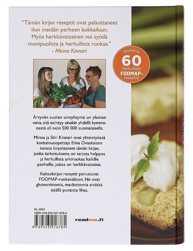 Herkkävatsaisen keittokirja - Kinnari, Minna - Ruokakirjat - 10105396731 - 1