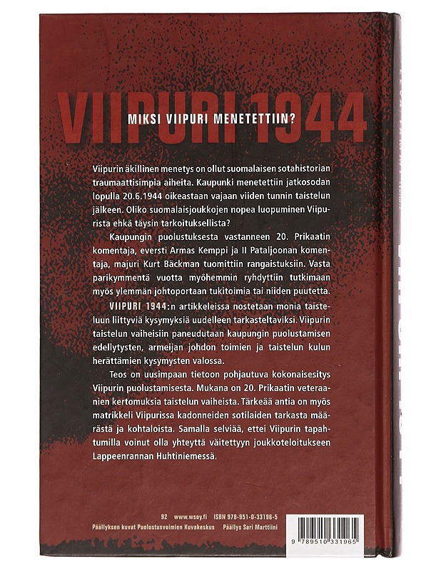Ilmavoimat Viipurissa - Hannu Valtonen - Historiakirjat - 10105396757 - 1