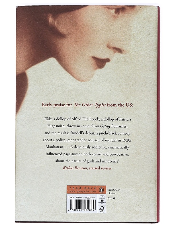 The Other Typist -Rindell, Suzanne - Romaanit ja novellit - 10105396787 - 1