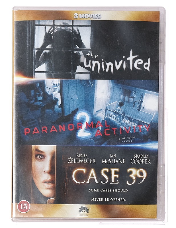 The uninvited/Paranormal Activity 2/Case 39 - DVD - DVD-elokuvat - 10105396795 - 0