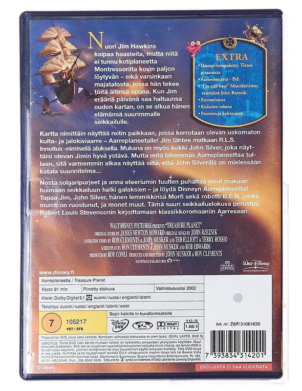 Aarreplaneetta - DVD - DVD-elokuvat - 10105396807 - 1