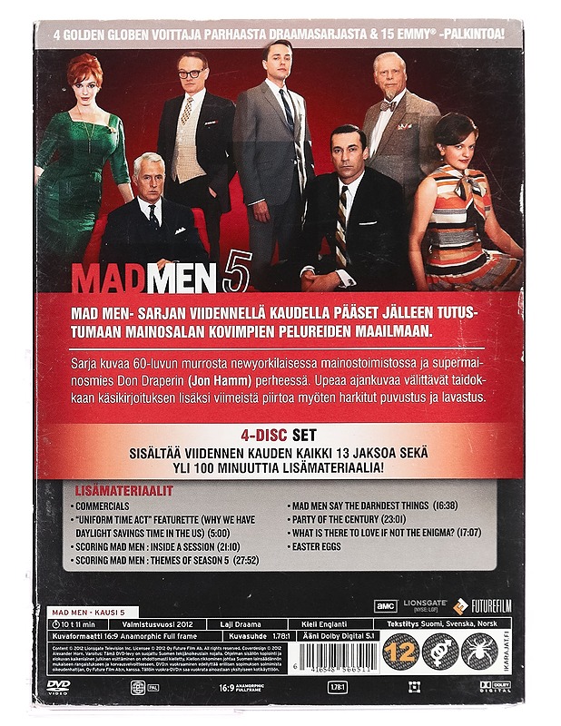 Mad Men: kausi 5 - DVD - DVD-elokuvat - 10105396824 - 1