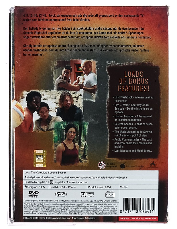 Lost: 2. Tuotantokausi - DVD - DVD-elokuvat - 10105396832 - 1