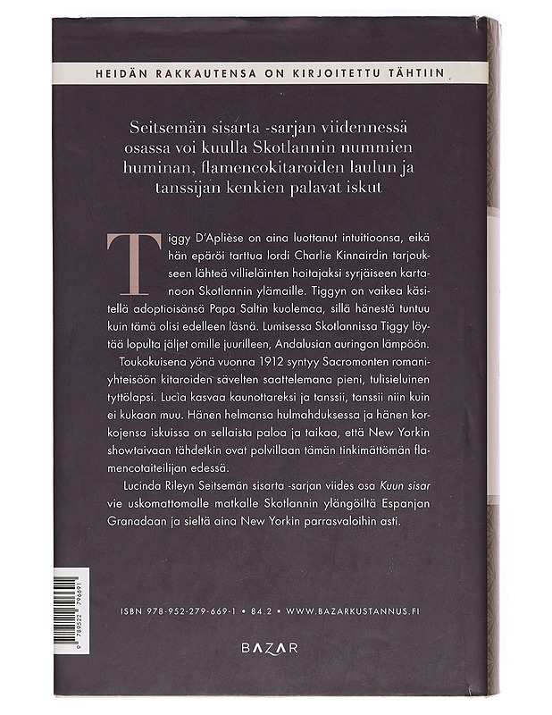 Kuun sisar : Tiggyn tarina - Riley, Lucinda - Romaanit ja novellit - 10105396940 - 1