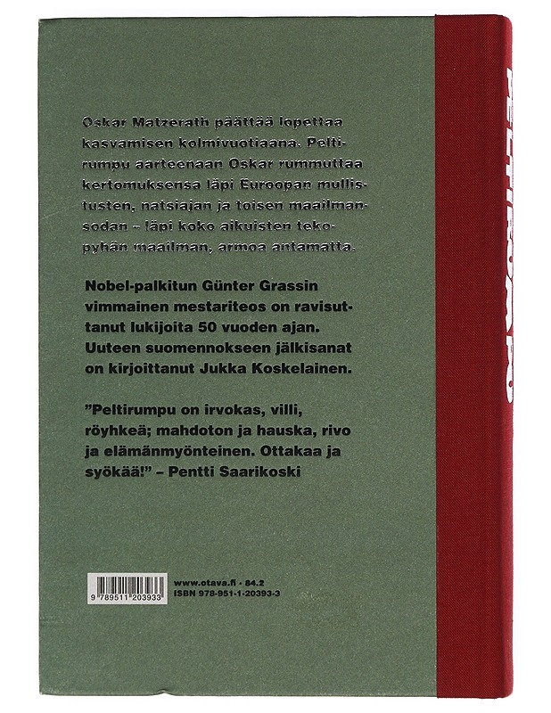 Peltirumpu - Grass, Günter - Romaanit ja novellit - 10105396965 - 1