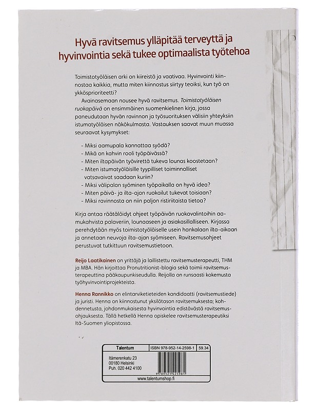 Toimistotyöläisen ruokapäivä - Laatikainen, Reijo - Tietokirjat ja oppaat - 10105396981 - 1