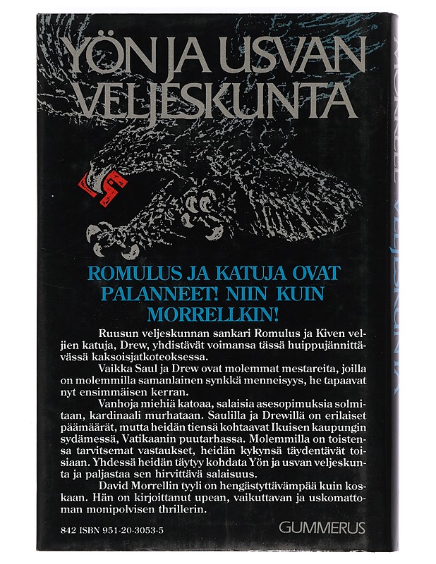 Yön ja usvan veljeskunta - Morrell, David - Romaanit ja novellit - 10105397068 - 1