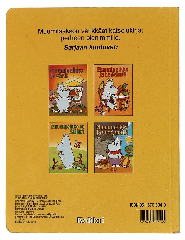Muumipeikko ja hedelmät - Heidi Bruhn - Lastenkirjat - 10105397139 - 1