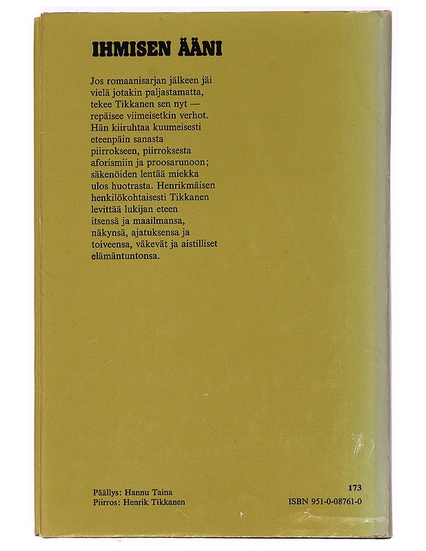 Ihmisen ääni - Henrik Tikkanen - Elämäkerrat ja muistelmat - 10105397162 - 1