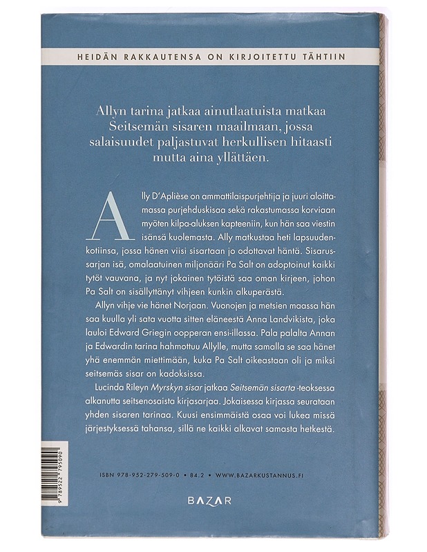 Myrskyn sisar : Allyn tarina - Riley, Lucinda - Romaanit ja novellit - 10105397267 - 1