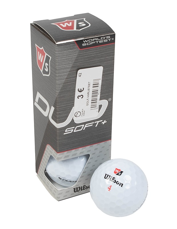 WILSON Duo Soft+ golfpallo, 3 kpl - Golf - 10105397309 - 0