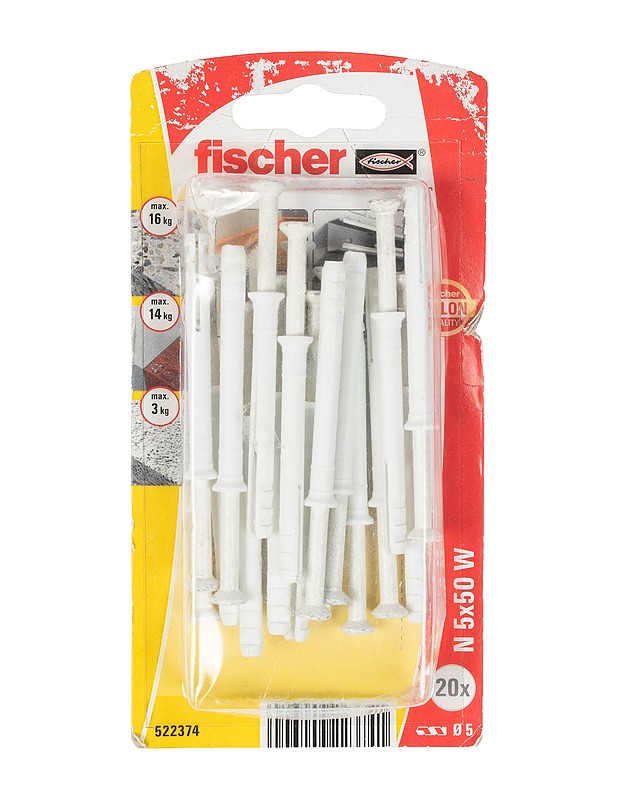 FISCHER N 5 x 50 W naulatulppa - Rakennustarvikkeet - 10105397310 - 0