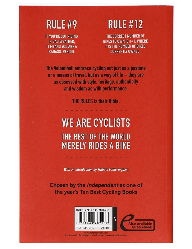 The Rules : The Way of the Cycling Disciple - Velominati - Tietokirjat ja oppaat - 10105397315 - 1