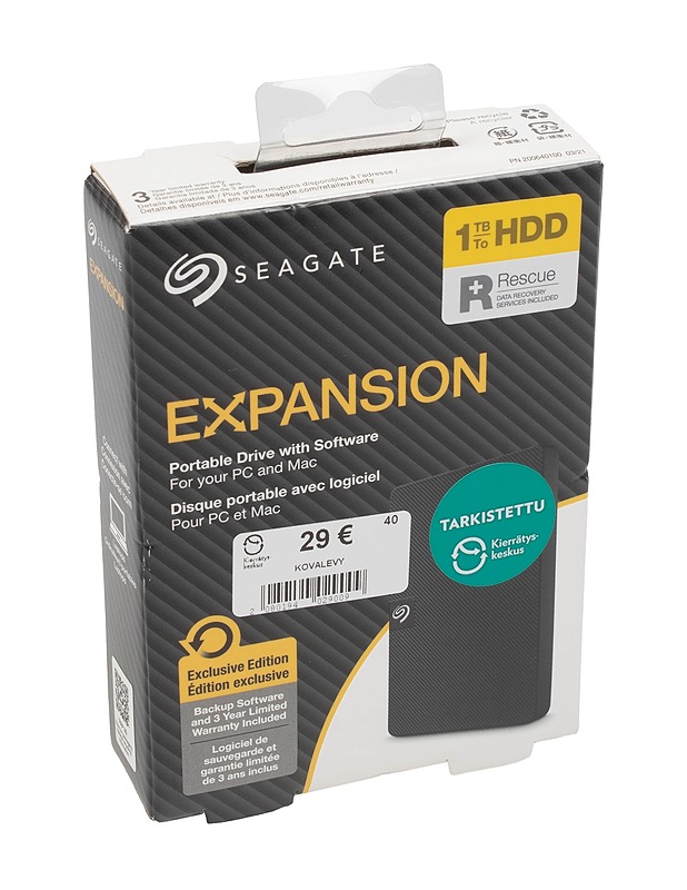 SEAGATE EXPANSION portable hard drive - Tietokoneet - 10105397359 - 0