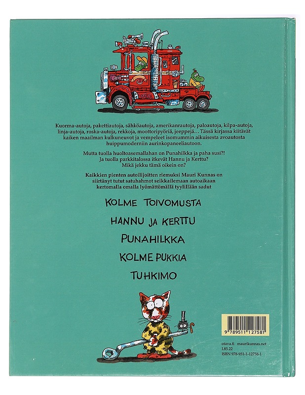 Hurjan hauska autokirja - Kunnas, Mauri - Lastenkirjat - 10105397366 - 1