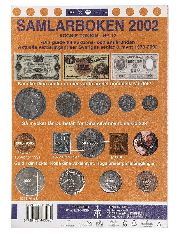 Samlarboken 2002 - W. A. R. Tonkin - Tietokirjat ja oppaat - 10105397397 - 1