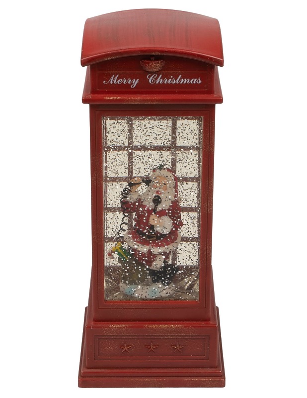 KONST SMIDE Merry Christmas LED-koristevalaisin puhelinkoppi + joulupukki - Valaisimet - 10105397439 - 1
