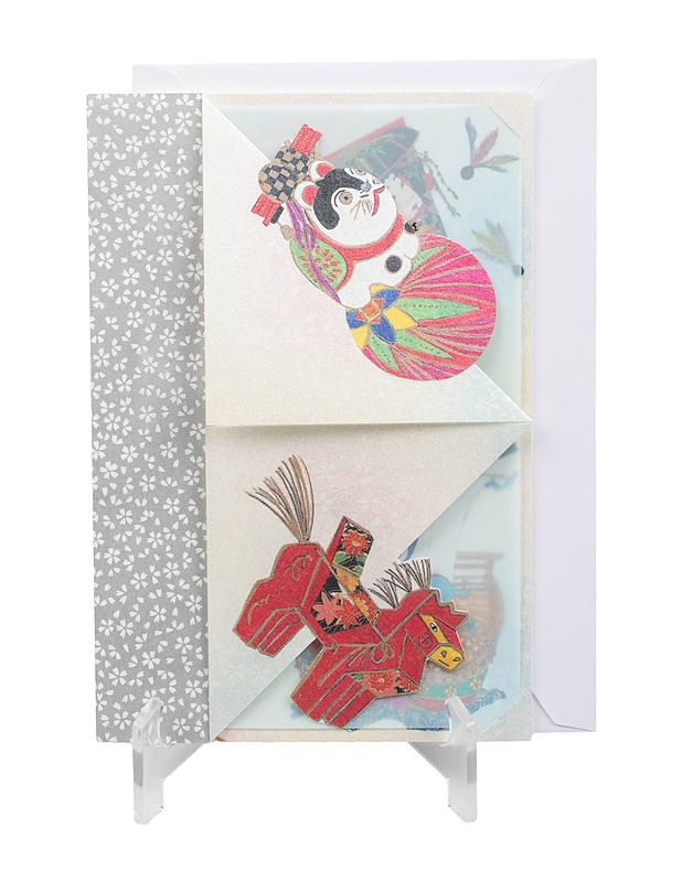 Japanilaisaiheinen 2 -osainen joulukortti - Askartelu - 10105397438 - 0