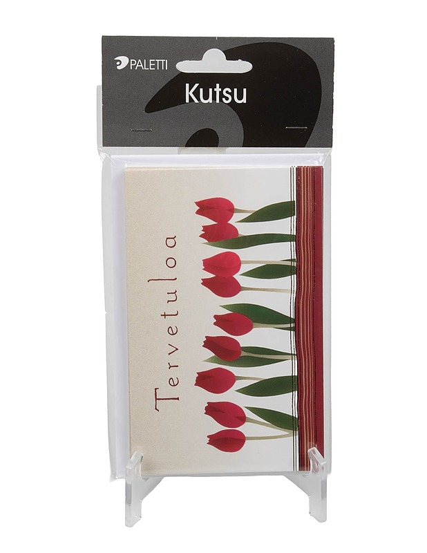 PALETTI 2 -osainen kutsukortti, 5 kpl - Askartelu - 10105397448 - 0