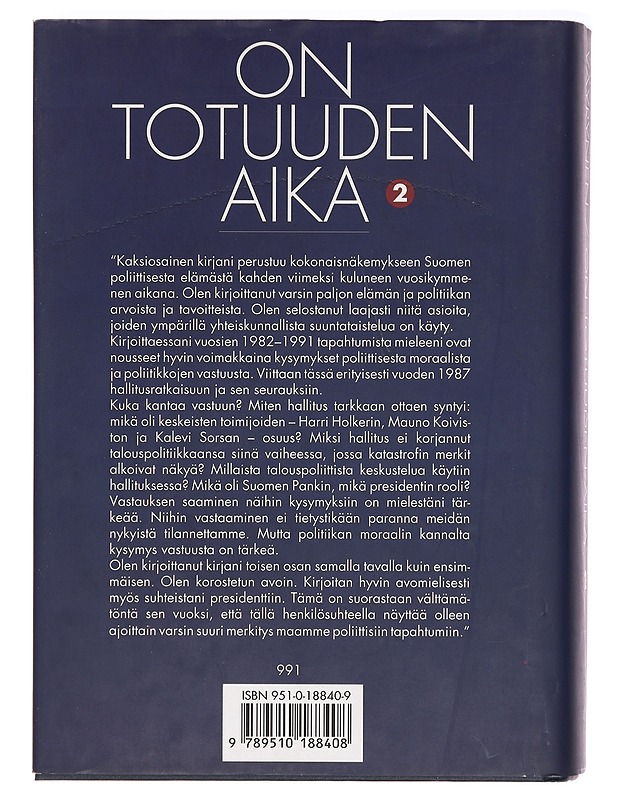 On totuuden aika. 2 - Paavo Väyrynen - Historiakirjat - 10105397544 - 1