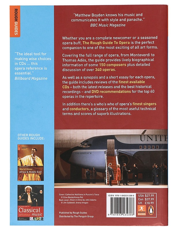 The rough guide to Opera - Matthew Boyden - Musiikki- ja elokuvakirjat - 10105397556 - 1
