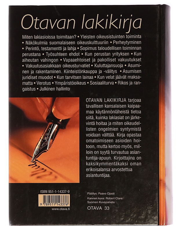Otavan lakikirja - Kangasaho, Elisa - Tietokirjat ja oppaat - 10105397561 - 1