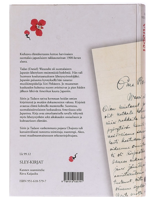 Kirsikankukkien vuodet - Watanabe, Siiri - Elämäkerrat ja muistelmat - 10105397568 - 1
