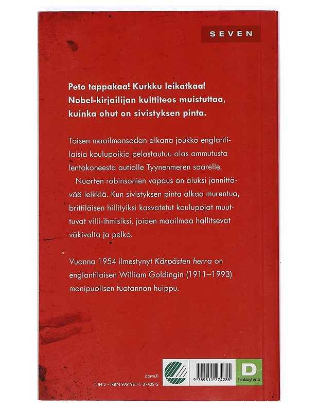 Kärpästen herra - Golding, William - Romaanit ja novellit - 10105397629 - 1