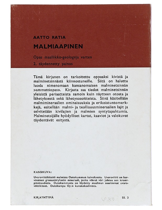 Malmiaapinen - Aatto Ratia - Tietokirjat ja oppaat - 10105397654 - 1