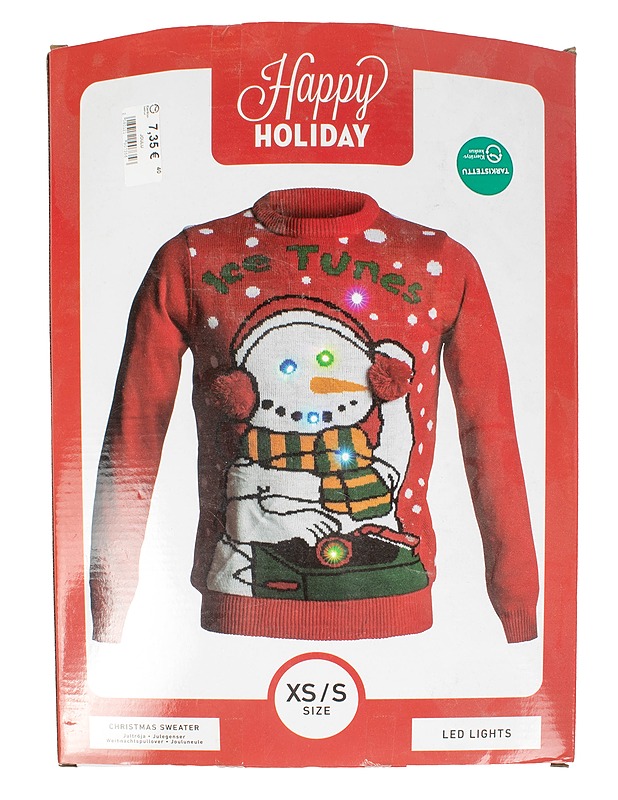 HAPPY HOLIDAY Ice Tunes neulepaita, XS/S - Joulutuotteet - 10105397704 - 0