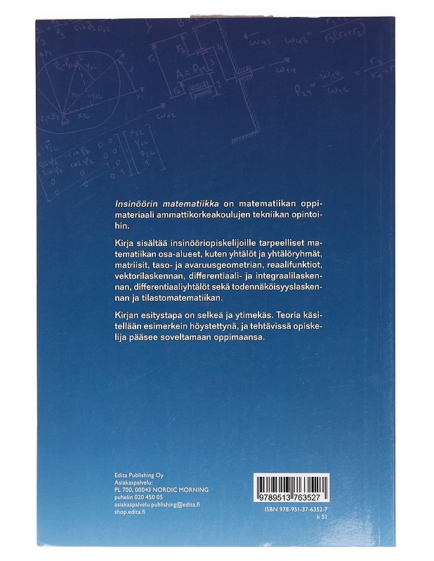 Insinöörin matematiikka - Tuomenlehto, Ari - Tietokirjat ja oppaat - 10105397842 - 1