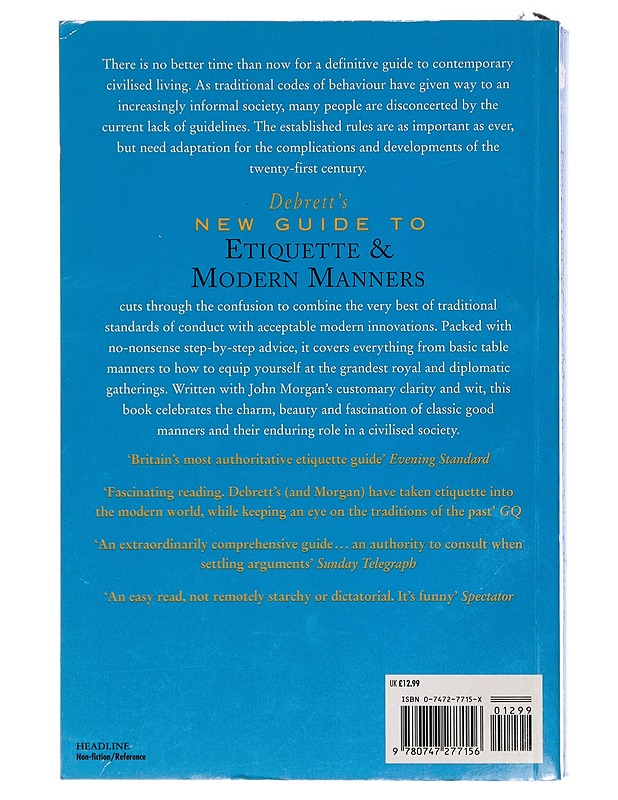 Debrett's new guide to etiquette & modern manners - John Morgan - Tietokirjat ja oppaat - 10105397875 - 1