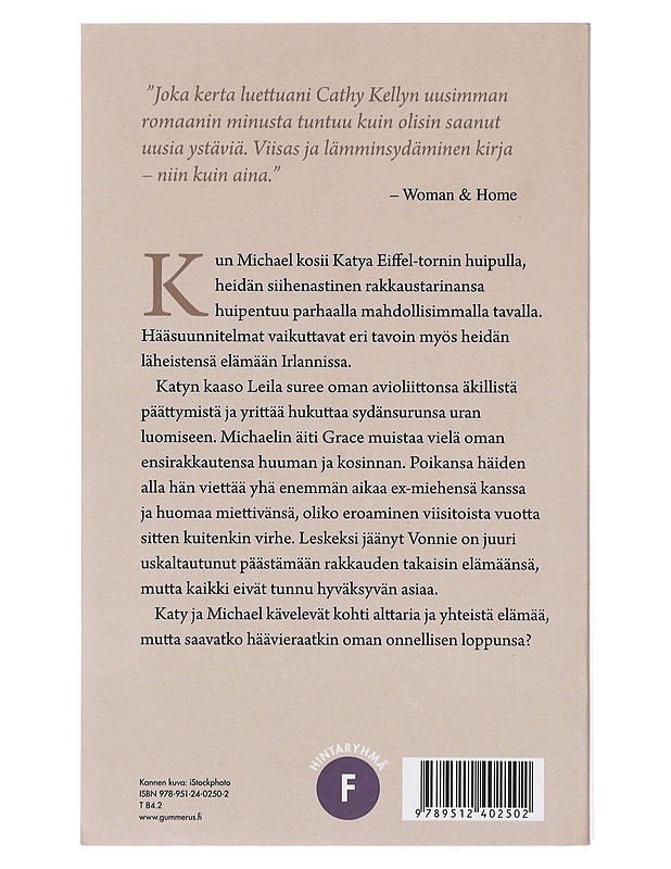 Kaikki alkoi Pariisissa - Kelly, Cathy - Romaanit ja novellit - 10105397938 - 1